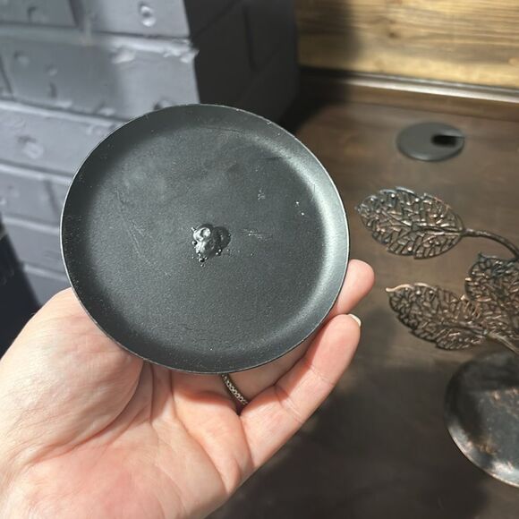 Set of Tree Scene Metal Metallic Leaves Candle Holder Home Decor - Picture 6 of 6